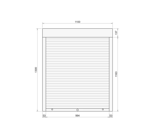 Захисні Захисні алюмінієві ролети Comfort Line 1100-1300 мм P55
