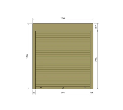 Захисні Захисні алюмінієві ролети Comfort Line 1100-1200 мм P55