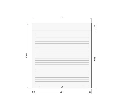 Захисні Захисні алюмінієві ролети Comfort Line 1100-1200 мм P55