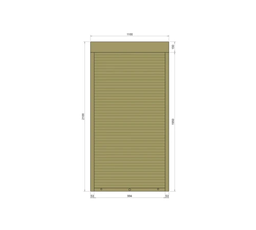 Захисні Захисні алюмінієві ролети Comfort Line 1100-2100 мм P55