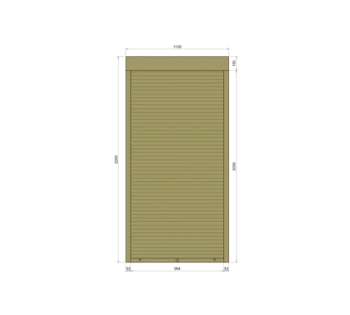 Захисні Захисні алюмінієві ролети Comfort Line 1100-2200 мм P55