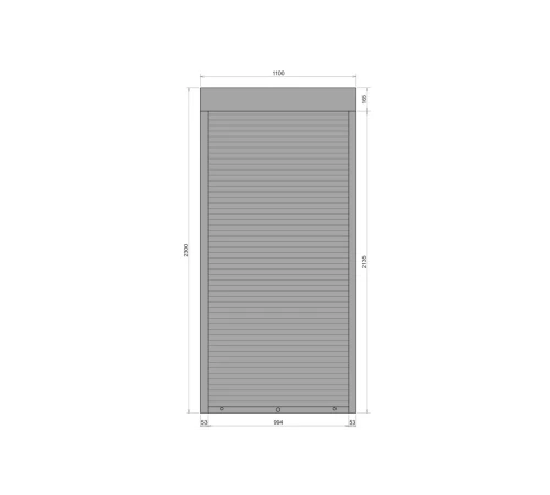 Захисні Захисні алюмінієві ролети Comfort Line 1100-2300 мм P55