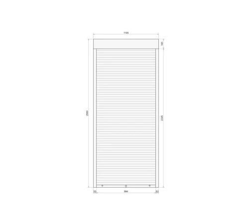 Захисні Захисні алюмінієві ролети Comfort Line 1100-2500 мм P55