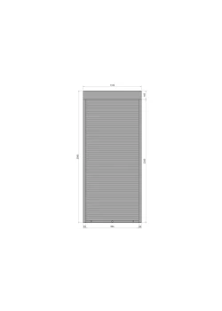 Захисні алюмінієві ролети Comfort Line 1100-2500 мм P55