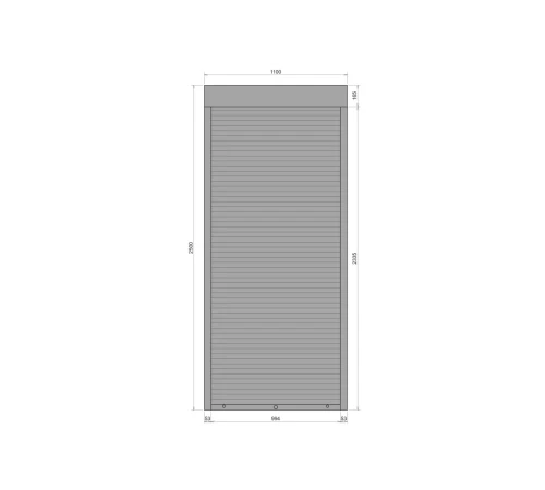 Захисні Захисні алюмінієві ролети Comfort Line 1100-2500 мм P55