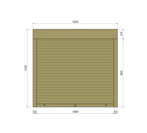 Захисні Захисні алюмінієві ролети Comfort Line 1200-1100 мм P55