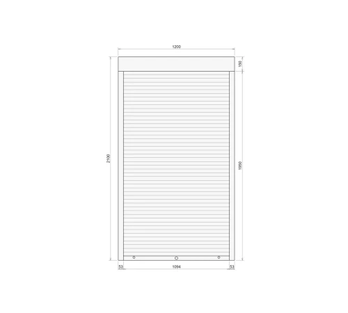 Захисні Захисні алюмінієві ролети Comfort Line 1200-2100 мм P55