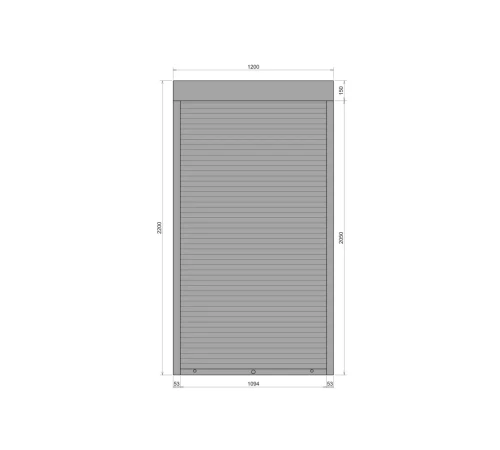 Захисні Захисні алюмінієві ролети Comfort Line 1200-2200 мм P55