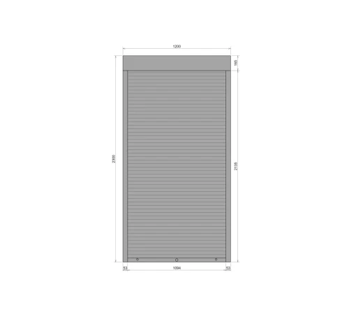 Захисні Захисні алюмінієві ролети Comfort Line 1200-2300 мм P55