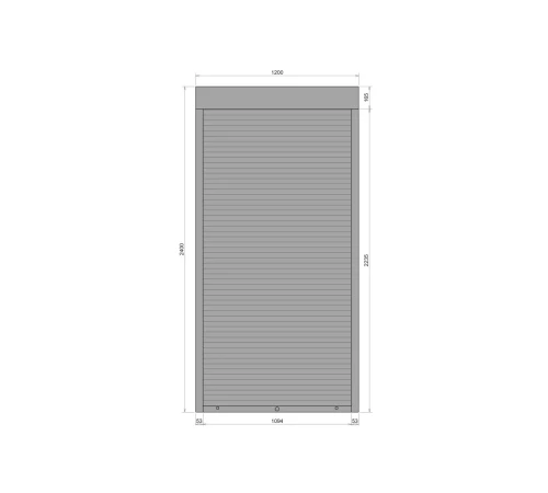 Захисні Захисні алюмінієві ролети Comfort Line 1200-2400 мм P55