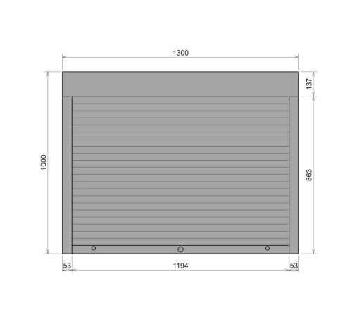 Захисні Захисні алюмінієві ролети Comfort Line 1300-1000 мм P55