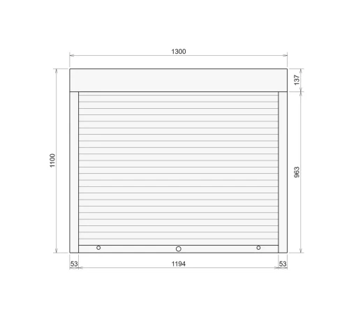 Захисні Захисні алюмінієві ролети Comfort Line 1300-1100 мм P55