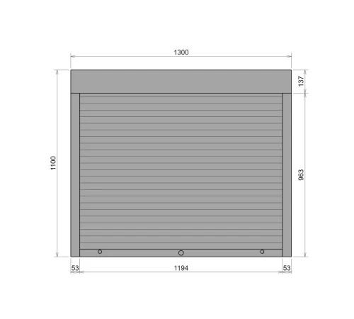 Захисні Захисні алюмінієві ролети Comfort Line 1300-1100 мм P55