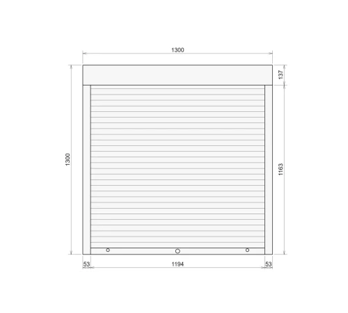 Захисні Захисні алюмінієві ролети Comfort Line 1300-1300 мм P55