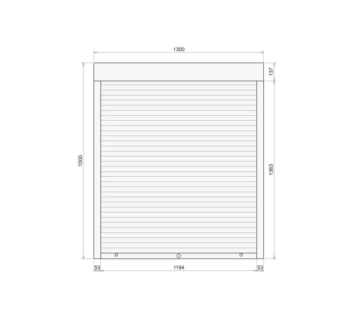 Захисні Захисні алюмінієві ролети Comfort Line 1300-1500 мм P55