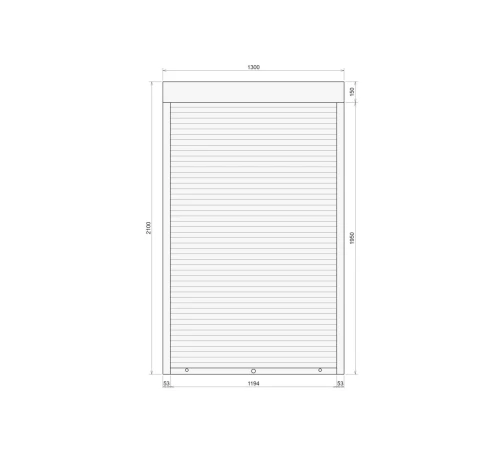 Захисні Захисні алюмінієві ролети Comfort Line 1300-2100 мм P55