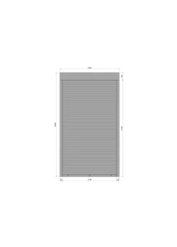Захисні алюмінієві ролети Comfort Line 1300-2300 мм P55