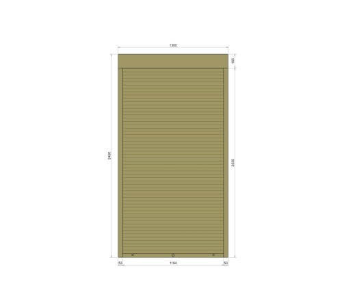 Захисні Захисні алюмінієві ролети Comfort Line 1300-2400 мм P55