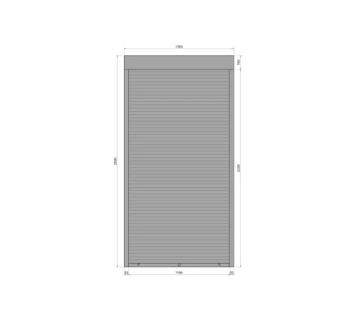 Захисні Захисні алюмінієві ролети Comfort Line 1300-2500 мм P55