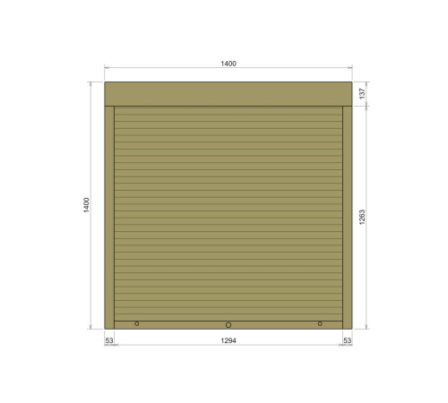 Захисні Захисні алюмінієві ролети Comfort Line 1400-1400 мм P55