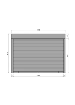 Захисні алюмінієві ролети Comfort Line 1500-1100 мм P55