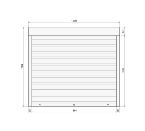 Захисні Захисні алюмінієві ролети Comfort Line 1500-1300 мм P55