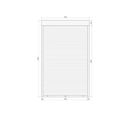Захисні Захисні алюмінієві ролети Comfort Line 1500-2400 мм P55