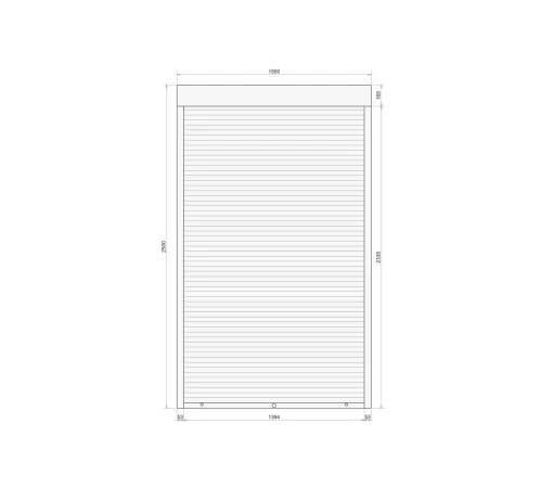 Захисні Захисні алюмінієві ролети Comfort Line 1500-2500 мм P55