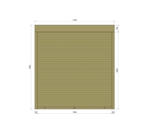 Захисні Захисні алюмінієві ролети Comfort Line 1700-1800 мм P55