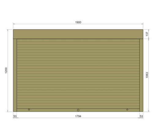 Захисні Захисні алюмінієві ролети Comfort Line 1900-1200 мм P55