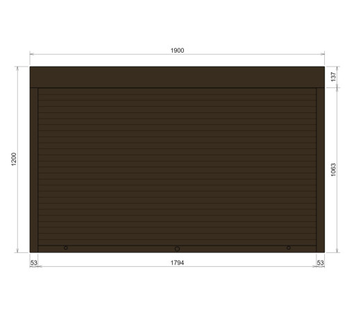 Захисні Захисні алюмінієві ролети Comfort Line 1900-1200 мм P55
