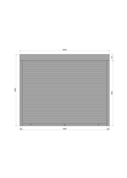Захисні алюмінієві ролети Comfort Line 2000-1600 мм P55