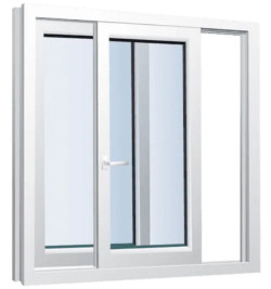 Раздвижные металлопластиковые окна WDS SL 60 1200 x 1000 мм