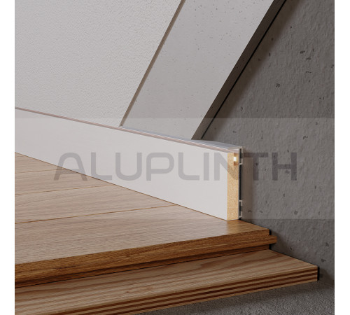 Плинтус алюминиевый скрытого монтажа 60х15х2700 мм ALU-S6015 Анод Kluchuk
