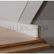 Плинтус алюминиевый скрытого монтажа 60х15х2700 мм ALU-S6015 Анод Kluchuk