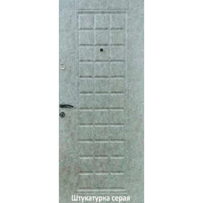 Вхідні Двері Стандарт штукатурка графіт/штукатурка сіра StalMax-1