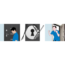 Как открыть дверь без ключа или если ключ сломался