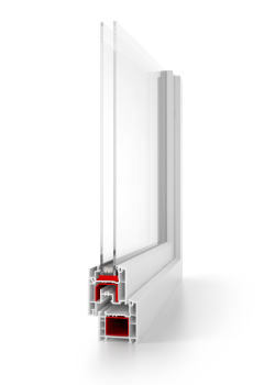 Балконный блок Steko IDEAL 2000 с двухстворчатым окном и поворотно-откидной створкой 1900 x 2000 мм
