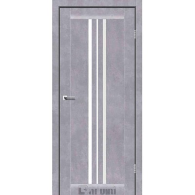 Межкомнатные Двери Stella серый бетон сатин белый Darumi Ламинатин-0
