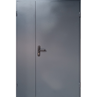 Вхідні Двері Технічна 2 листа металу 1200 антрацит "Redfort"-0