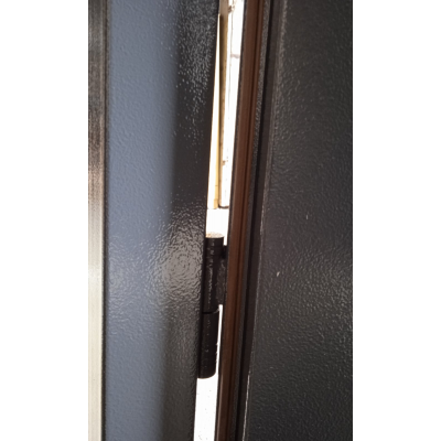 Вхідні Двері Технічна 2 листа металу 1200 антрацит "Redfort"-4