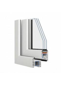 Металлопластиковые двери Veka Softline полуторные с поворотно-откидной створкой 1200 x 2100 мм