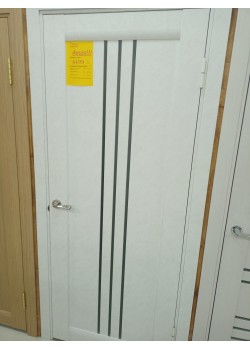 Двери Verona, белый бетон, цена за полотно короб и наличники 1 ст, М10 Leador