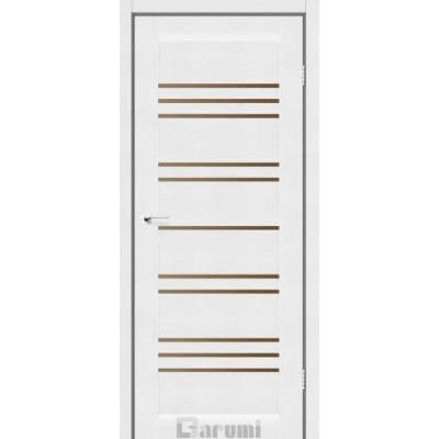 Межкомнатные Двери Versal белый текстурный сатин бронза Darumi Ламинатин-0