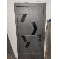 Входные Двери Конверс-АК бетон темный/грей софт Qdoors