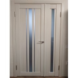 Міжкімнатні Двері FL-03 сатин білий Korfad ПВХ плівка