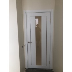 Міжкімнатні Двері AL-02 бронза BLK Super PET Korfad ПВХ плівка
