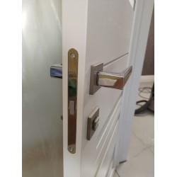 Міжкімнатні Двері FL-04 сатин білий Korfad ПВХ плівка
