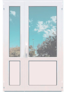 Металлопластиковые балконные двери VEKA Softline поворотно-откидное 1300 x 2000 мм