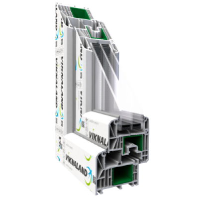 Металлопластиковое окно Viknaland 85Pro одностворчатое поворотно-откидное 600 x 1000 мм-1